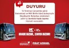 15 Temmuz’da Büyükşehir’den Ücretsiz Toplu Taşıma Hizmeti