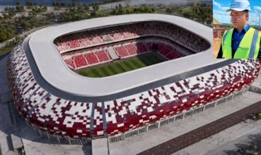 Kahramanmaraşlı iş insanı Kazakistan’ın en büyük stadyumunu inşa ediyor