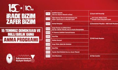Demokrasi Zaferinin 10’uncu Yılında Kahramanmaraş Meydanlarda Buluşacak