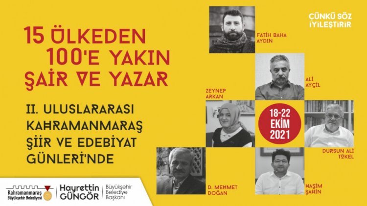 2. Uluslararası Şiir ve Edebiyat Günleri 18 Ekim’de Başlıyor!